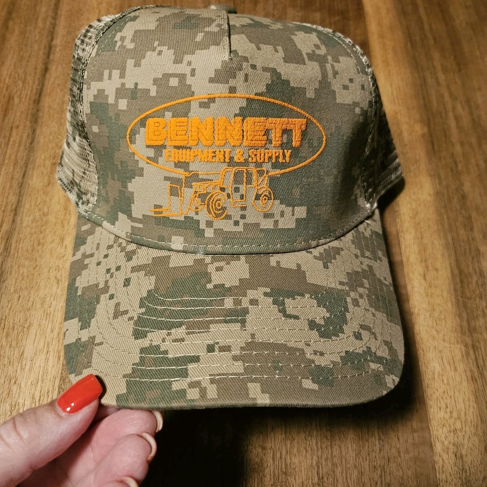Digital Camo Trucker Cap/ Hat. Mesh Back. Tractor Logo.
